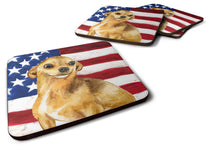 Load image into Gallery viewer, Chihuahua Patriotic Foam Coaster  BB9658FC