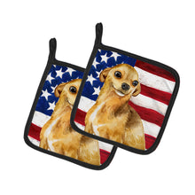 Load image into Gallery viewer, Chihuahua Patriotic Pot Holders - Set of 2 - Heat-Resistant Kitchen Essentials BB9658PTHD