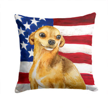 Load image into Gallery viewer, Chihuahua Patriotic Throw Pillow - 14x14 Decorative Pillow – Art for Your Home &amp; Patio BB9658PW1414