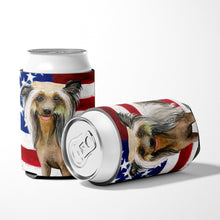 Load image into Gallery viewer, Chinese Crested Patriotic Can or Bottle Hugger BB9659CC