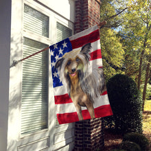 Load image into Gallery viewer, Chinese Crested Patriotic Flag Canvas House Size BB9659CHF