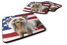 Load image into Gallery viewer, Chinese Crested Patriotic Foam Coaster  BB9659FC