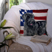 Load image into Gallery viewer, Giant Schnauzer Patriotic Throw Pillow - 14x14 Decorative Pillow – Art for Your Home &amp; Patio BB9660PW1414