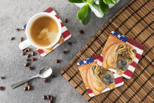 Load image into Gallery viewer, Shar Pei Patriotic Foam Coaster  BB9661FC