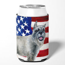 Load image into Gallery viewer, Schnauzer Patriotic Can or Bottle Hugger BB9662CC
