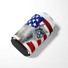 Load image into Gallery viewer, Schnauzer Patriotic Can or Bottle Hugger BB9662CC