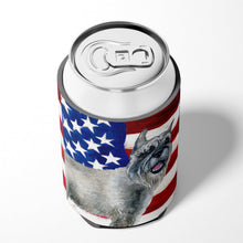 Load image into Gallery viewer, Schnauzer Patriotic Can or Bottle Hugger BB9662CC