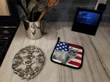 Load image into Gallery viewer, Schnauzer Patriotic Pot Holders - Set of 2 - Heat-Resistant Kitchen Essentials BB9662PTHD