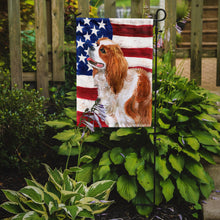 Load image into Gallery viewer, Cavalier Spaniel Patriotic Garden Flag - Outdoor Decorative Yard Flag BB9663GF
