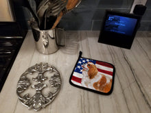 Load image into Gallery viewer, Cavalier Spaniel Patriotic Pot Holders - Set of 2 - Heat-Resistant Kitchen Essentials BB9663PTHD