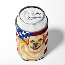 Load image into Gallery viewer, Golden Retriever Patriotic Can or Bottle Hugger BB9664CC