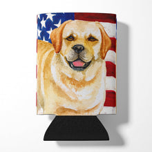Load image into Gallery viewer, Golden Retriever Patriotic Can or Bottle Hugger BB9664CC