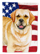 Load image into Gallery viewer, Golden Retriever Patriotic Flag Canvas House Size BB9664CHF