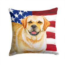 Load image into Gallery viewer, Golden Retriever Patriotic Throw Pillow - 14x14 Decorative Pillow – Art for Your Home &amp; Patio BB9664PW1414