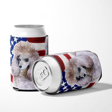 Load image into Gallery viewer, Poodle Patriotic Can or Bottle Hugger BB9665CC