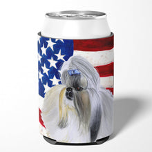 Load image into Gallery viewer, Shih Tzu Patriotic Can or Bottle Hugger BB9666CC