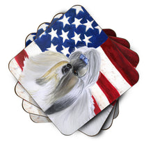Load image into Gallery viewer, Shih Tzu Patriotic Foam Coaster  BB9666FC