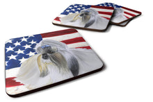 Load image into Gallery viewer, Shih Tzu Patriotic Foam Coaster  BB9666FC