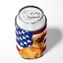 Load image into Gallery viewer, Small Brabant Griffon Patriotic Can or Bottle Hugger BB9667CC