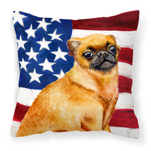 Load image into Gallery viewer, Small Brabant Griffon Patriotic Fabric Decorative Pillow BB9667PW1818