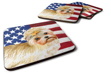 Load image into Gallery viewer, Morkie Patriotic Foam Coaster  BB9668FC