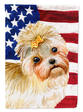 Load image into Gallery viewer, Morkie Patriotic Garden Flag - Outdoor Decorative Yard Flag BB9668GF