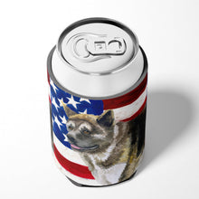 Load image into Gallery viewer, American Akita Patriotic Can or Bottle Hugger BB9669CC