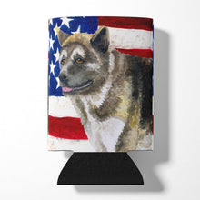 Load image into Gallery viewer, American Akita Patriotic Can or Bottle Hugger BB9669CC