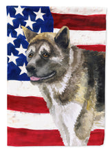 Load image into Gallery viewer, American Akita Patriotic Garden Flag - Outdoor Decorative Yard Flag BB9669GF