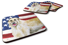 Load image into Gallery viewer, Irish Wolfhound Patriotic Foam Coaster  BB9670FC