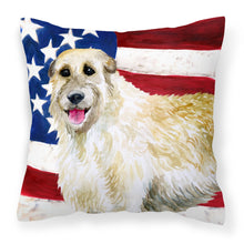 Load image into Gallery viewer, Irish Wolfhound Patriotic Fabric Decorative Pillow BB9670PW1818