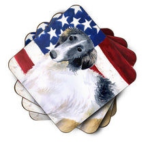Load image into Gallery viewer, Borzoi Patriotic Foam Coaster  BB9672FC