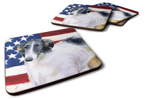 Load image into Gallery viewer, Borzoi Patriotic Foam Coaster  BB9672FC