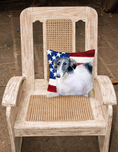 Load image into Gallery viewer, Borzoi Patriotic Fabric Decorative Pillow BB9672PW1818