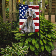 Load image into Gallery viewer, Weimaraner Patriotic Garden Flag - Outdoor Decorative Yard Flag BB9674GF