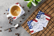 Load image into Gallery viewer, Maremma Sheepdog Patriotic Foam Coaster  BB9675FC