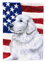 Load image into Gallery viewer, Maremma Sheepdog Patriotic Garden Flag - Outdoor Decorative Yard Flag BB9675GF