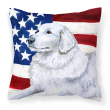 Load image into Gallery viewer, Maremma Sheepdog Patriotic Fabric Decorative Pillow BB9675PW1818