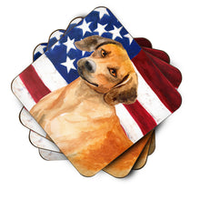Load image into Gallery viewer, Rhodesian Ridgeback Patriotic Foam Coaster  BB9676FC