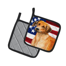 Load image into Gallery viewer, Rhodesian Ridgeback Patriotic Pot Holders - Set of 2 - Heat-Resistant Kitchen Essentials BB9676PTHD