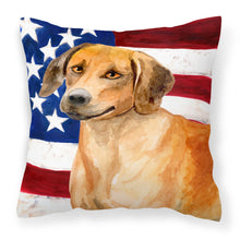 Load image into Gallery viewer, Rhodesian Ridgeback Patriotic Fabric Decorative Pillow BB9676PW1818