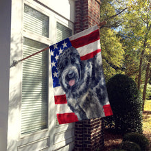 Load image into Gallery viewer, Black Russian Terrier Patriotic Flag Canvas House Size BB9677CHF