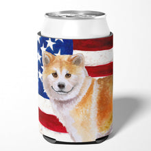 Load image into Gallery viewer, Shiba Inu Patriotic Can or Bottle Hugger BB9678CC