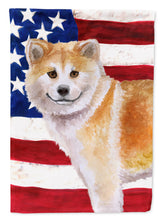 Load image into Gallery viewer, Shiba Inu Patriotic Flag Canvas House Size BB9678CHF