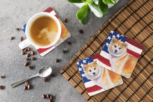 Load image into Gallery viewer, Shiba Inu Patriotic Foam Coaster  BB9678FC
