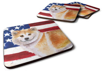 Load image into Gallery viewer, Shiba Inu Patriotic Foam Coaster  BB9678FC