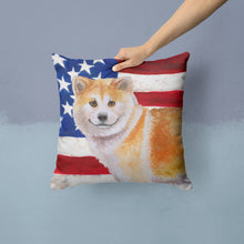 Load image into Gallery viewer, Shiba Inu Patriotic Throw Pillow - 14x14 Decorative Pillow – Art for Your Home &amp; Patio BB9678PW1414