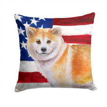 Load image into Gallery viewer, Shiba Inu Patriotic Throw Pillow - 14x14 Decorative Pillow – Art for Your Home &amp; Patio BB9678PW1414