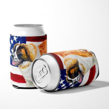 Load image into Gallery viewer, Saint Bernard Patriotic Can or Bottle Hugger BB9679CC
