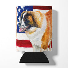 Load image into Gallery viewer, Saint Bernard Patriotic Can or Bottle Hugger BB9679CC